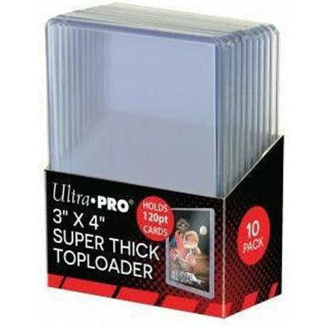 Ultra Pro 3 x 4 Super Thick 120pt Toploader 10ct